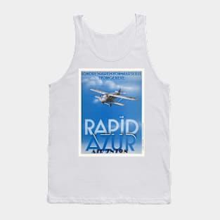 Rapid Azur France Vintage Poster 1932 Tank Top